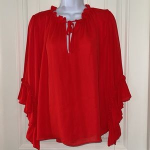 Sale! ☄️NWT! Gianni Bini Bright Red Tanner Blouse Size Medium